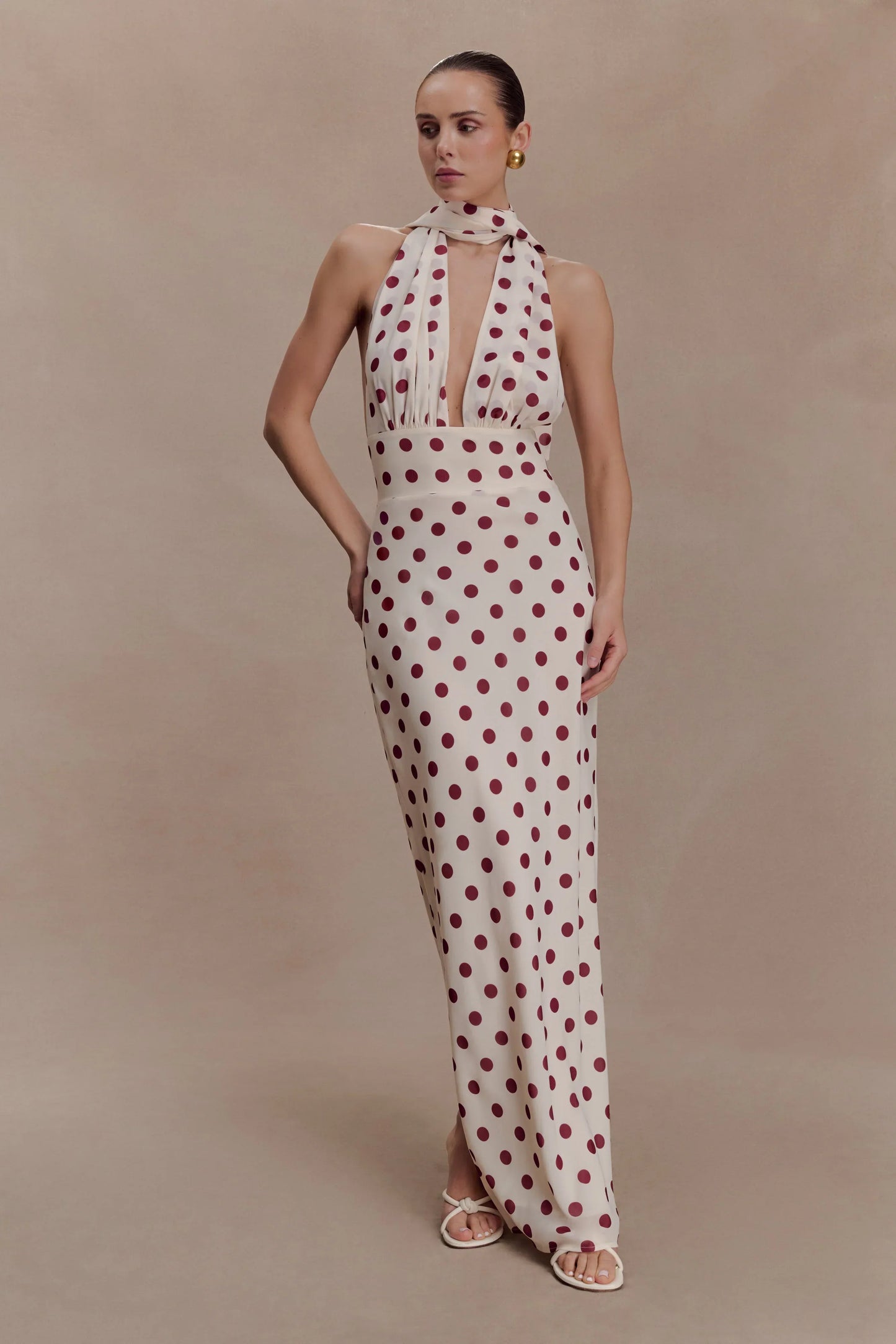 Nadine Polka Maxi Dress