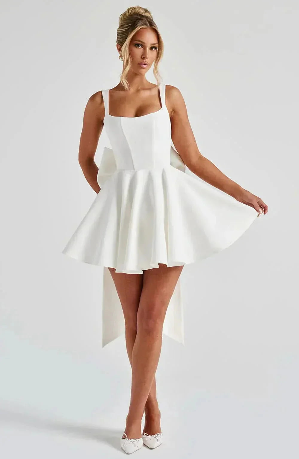 Artemis Bow Mini Dress