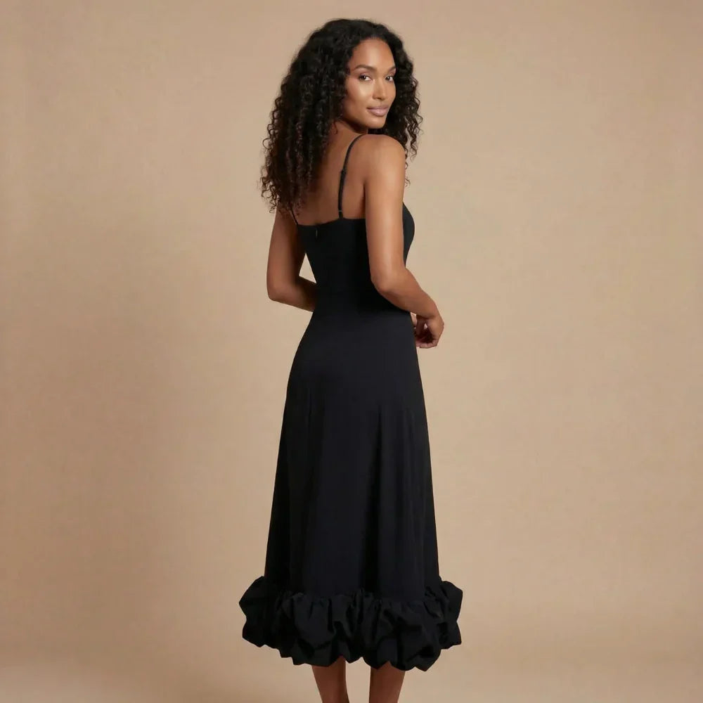 Isla Ruffle Midi Dress