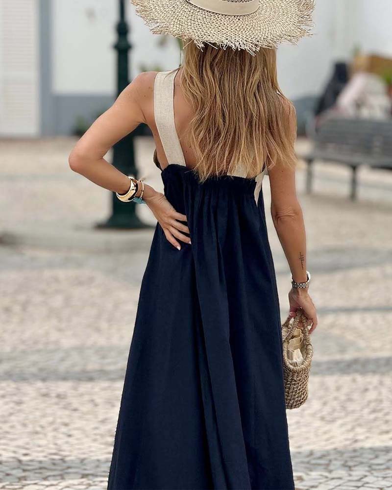 Stella Cross Maxi Dress