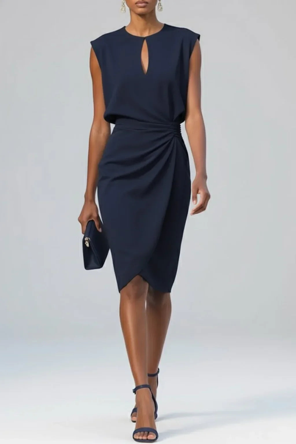 Katarina Ruched Midi Dress
