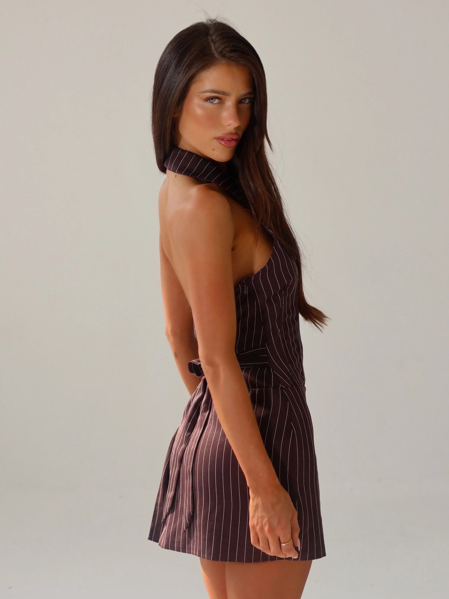 Maxii Brown Mini Dress
