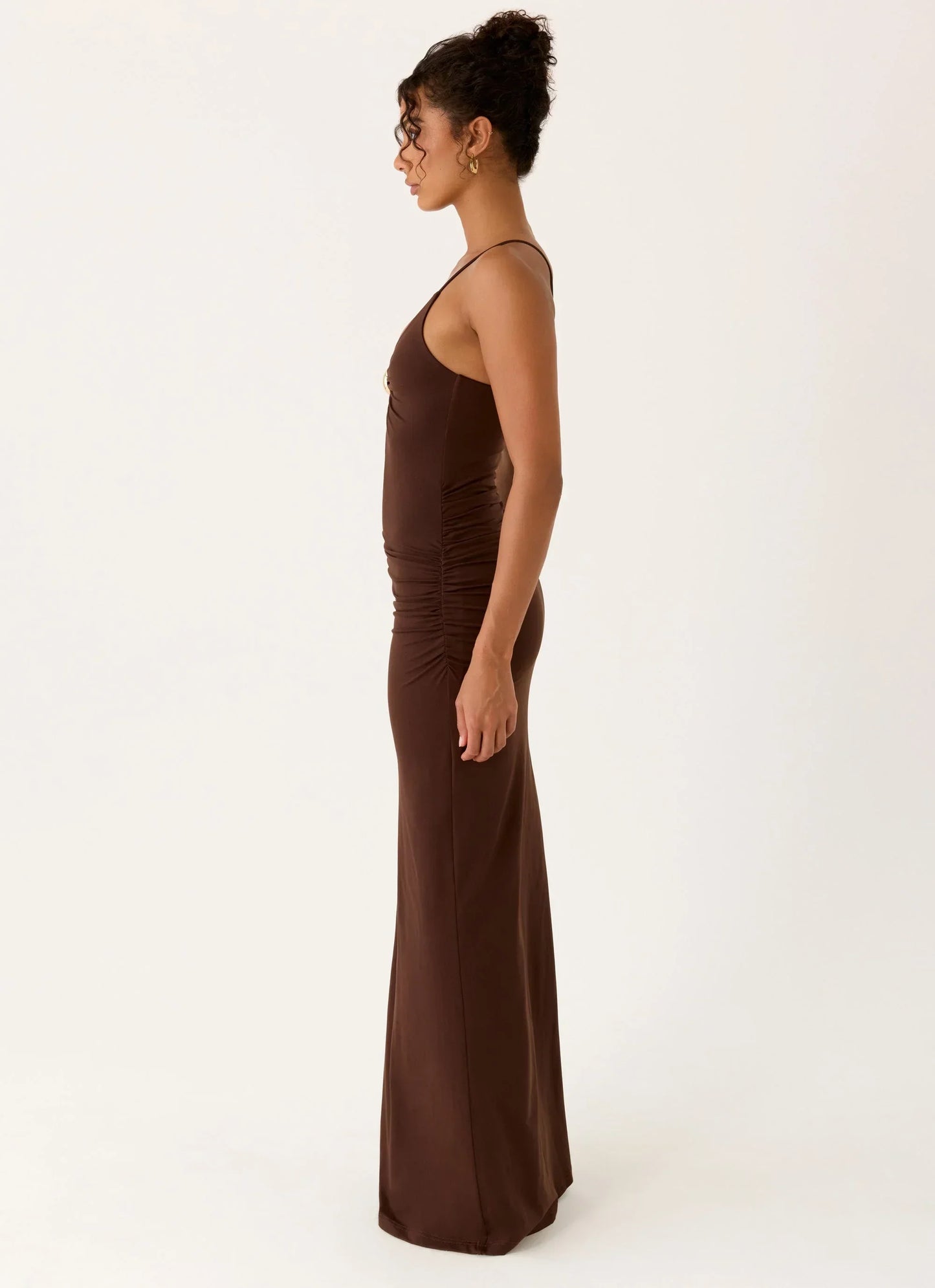 Inez Maxi Dress - Chocolate