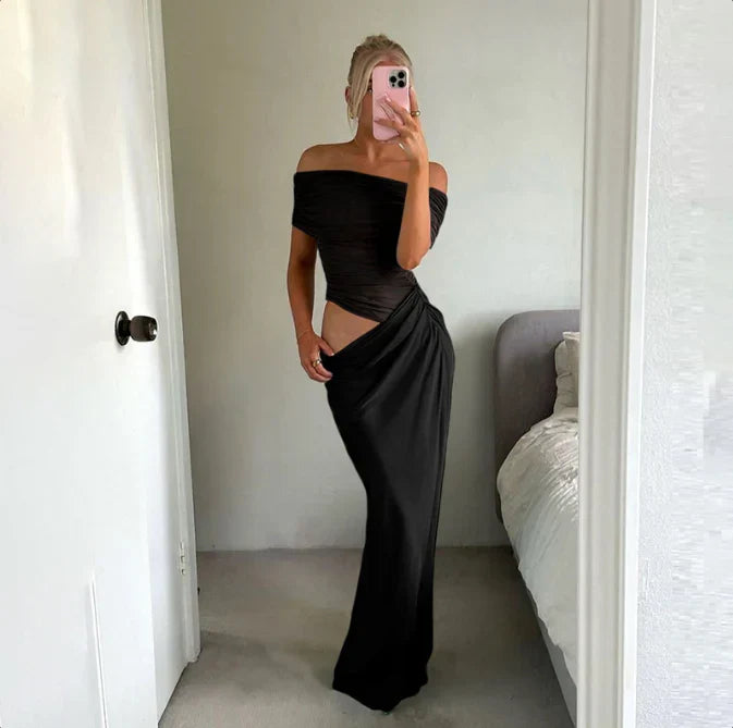 Sienna Ruched Maxi Dress