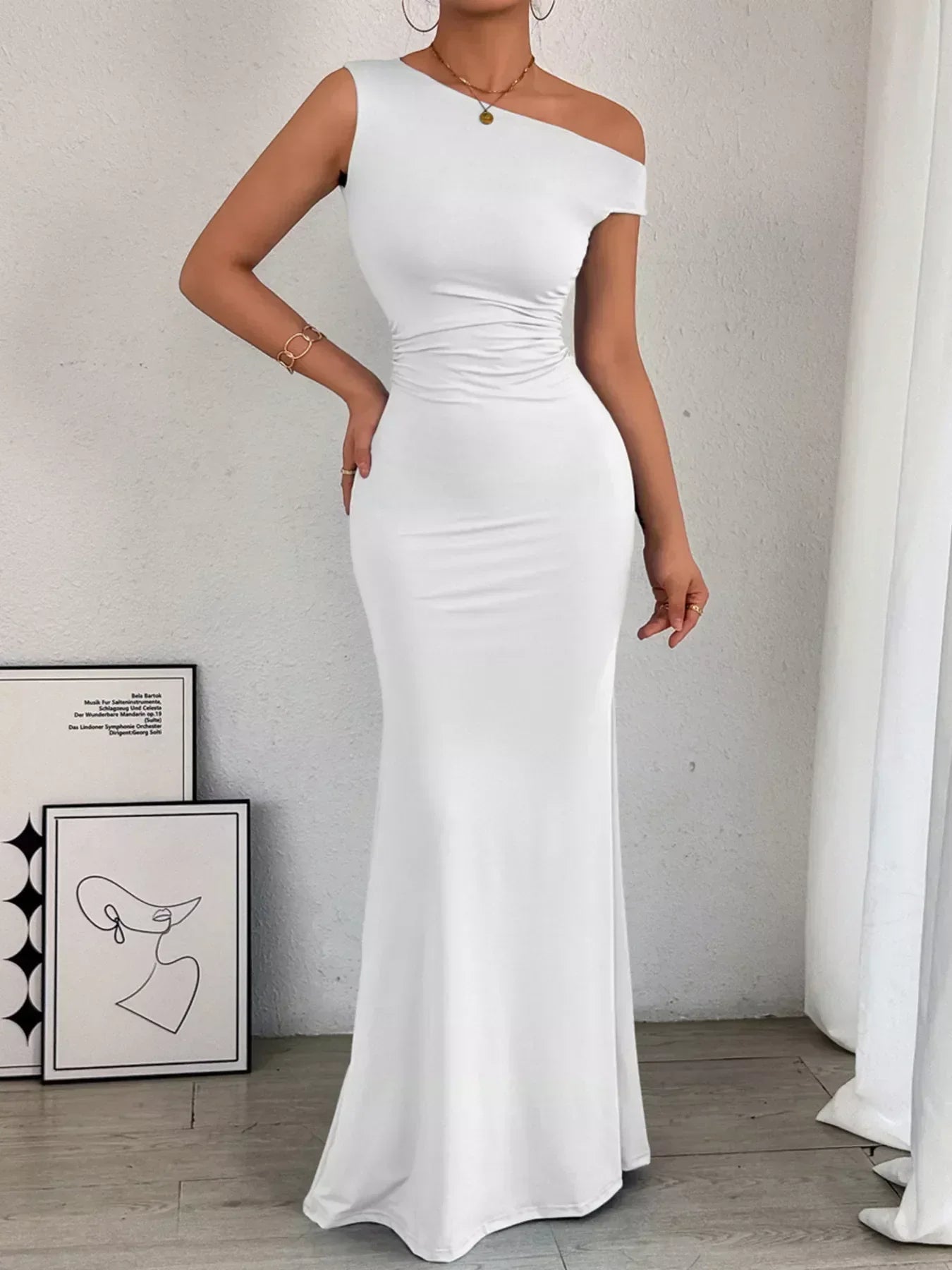 Sienna Ruched Maxi Dress