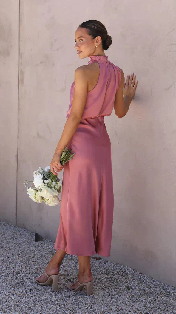 Cassandra Draped Midi Dress