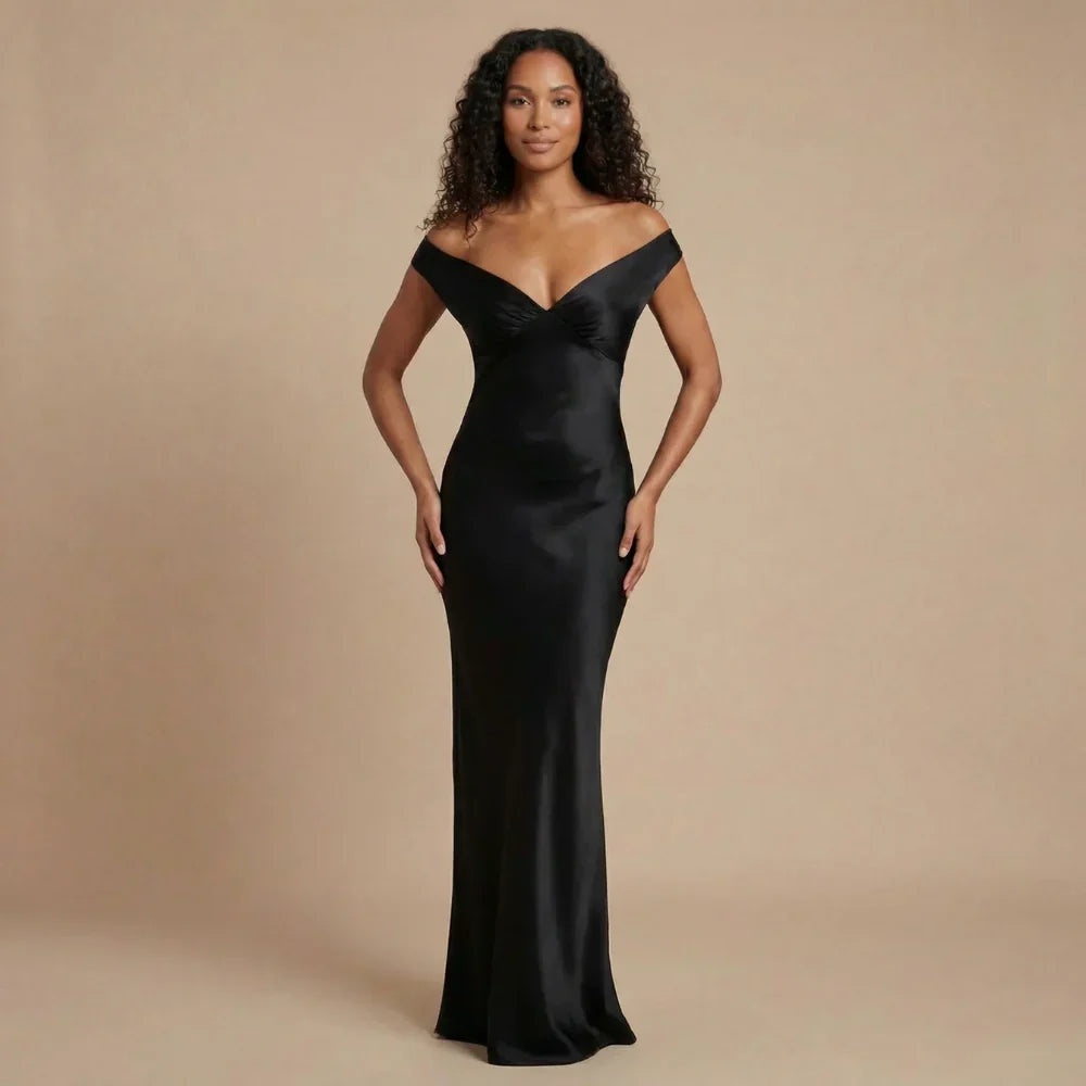 Gabrielle Ruched Maxi Dress
