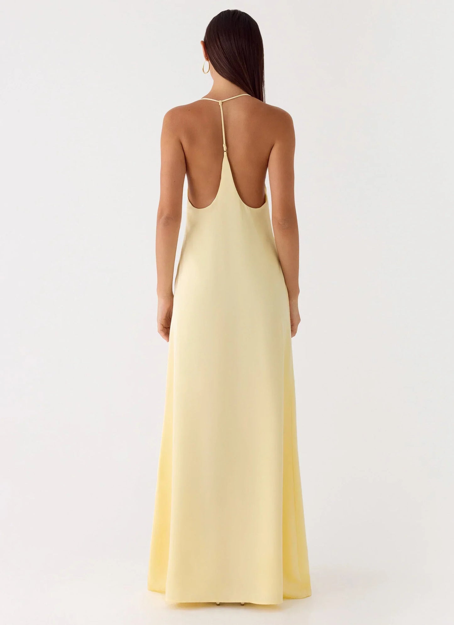 Fine Line Maxi Dress - Yellow