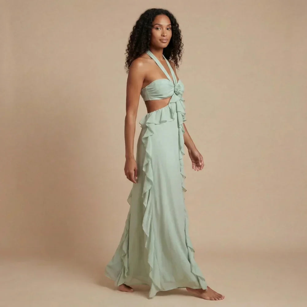 Rosalie Ruffle Maxi Dress