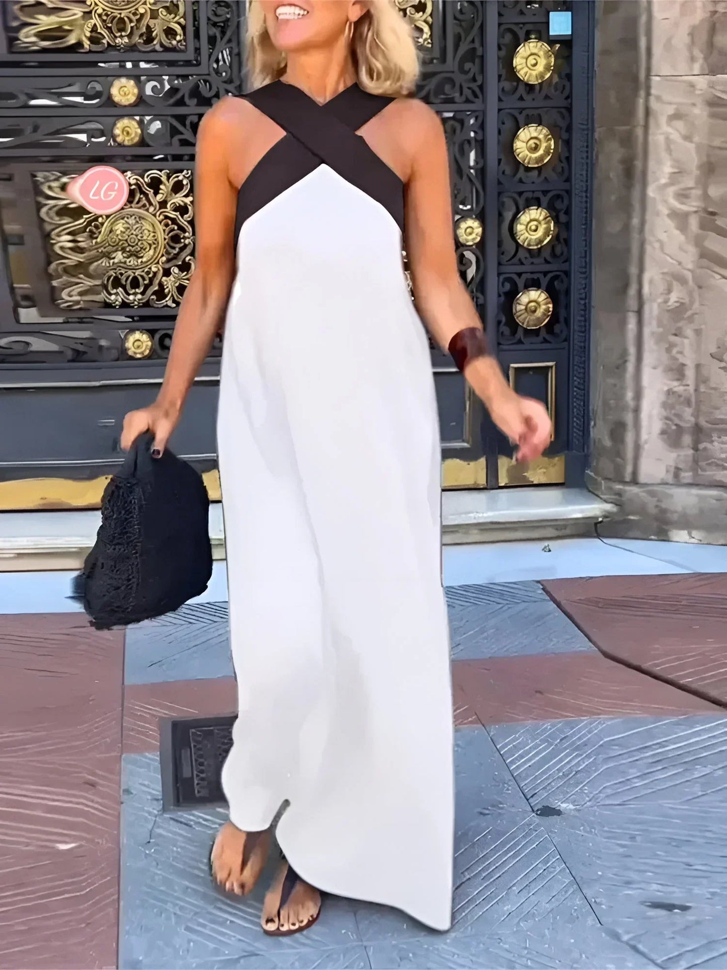 Stella Cross Maxi Dress