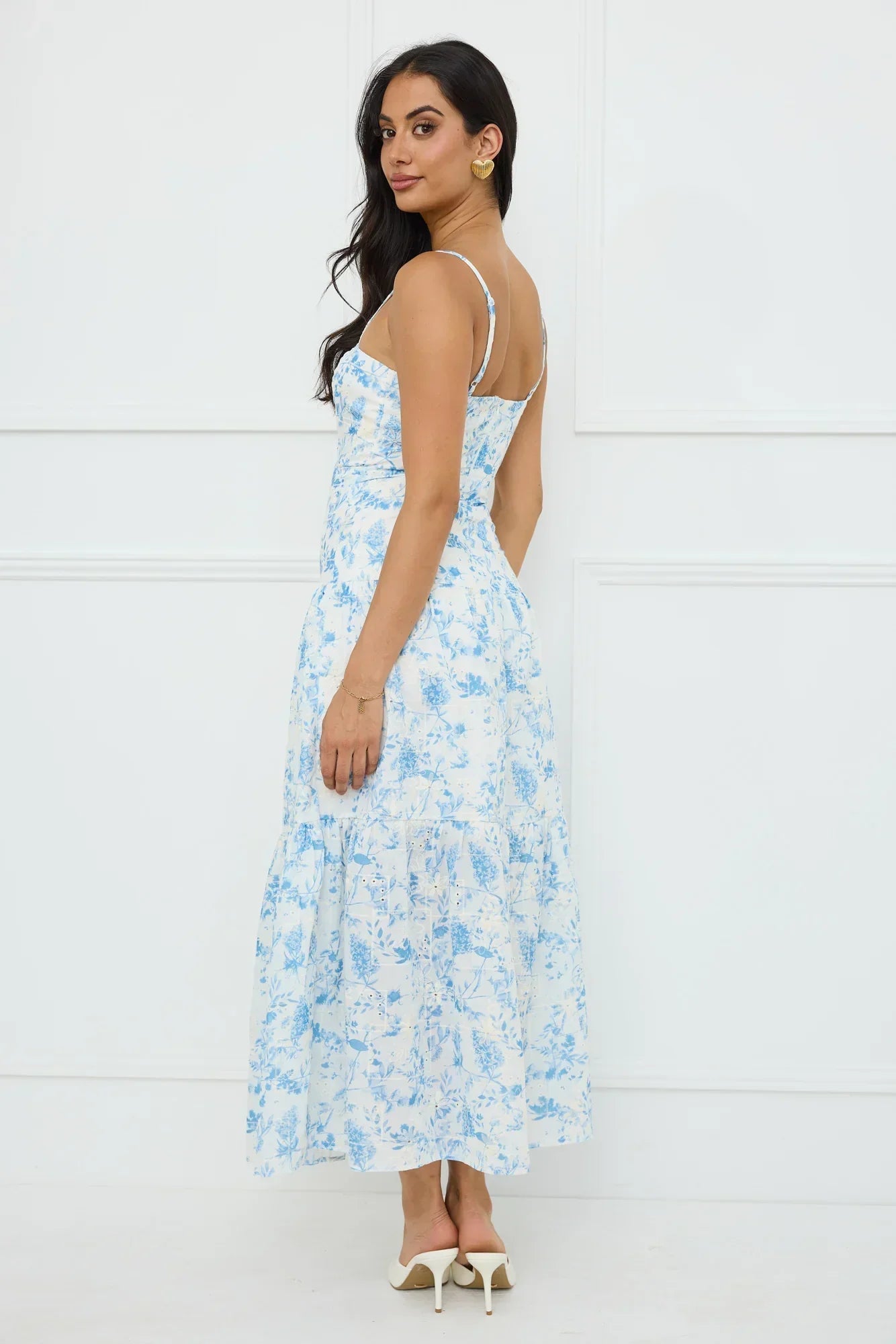 Bright Mornings Maxi Dress Blue
