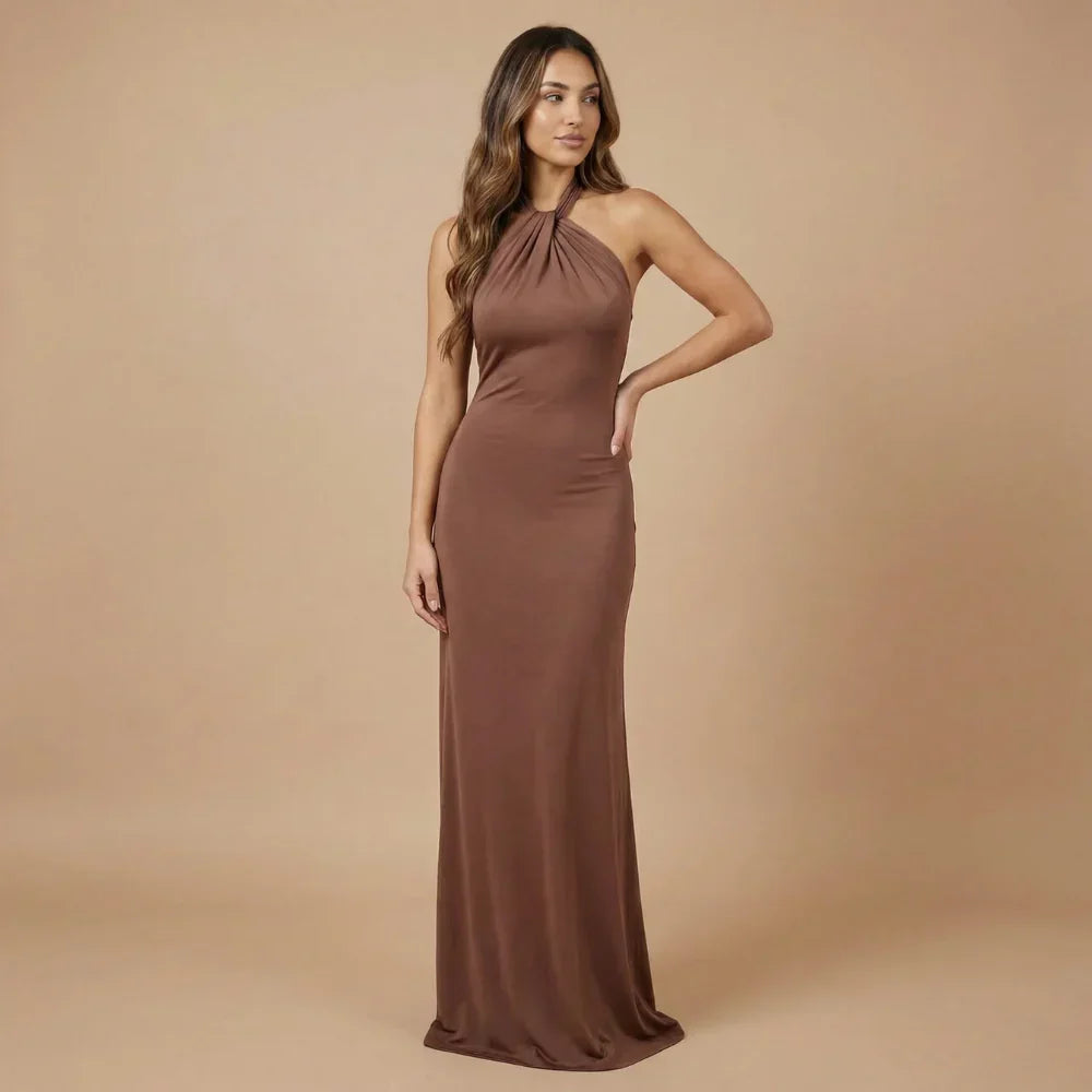 Adriana Ruched Maxi Dress