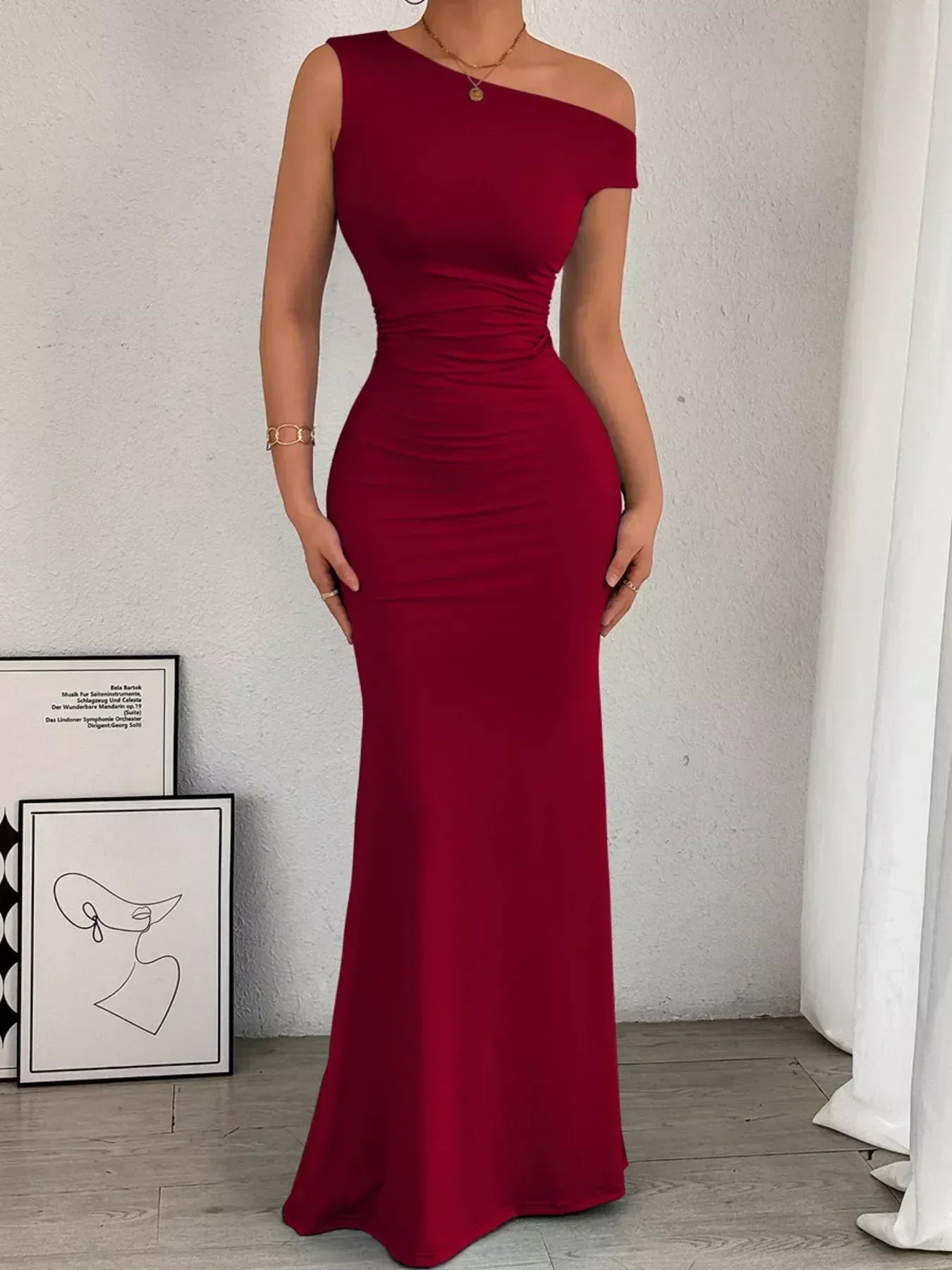 Sienna Ruched Maxi Dress