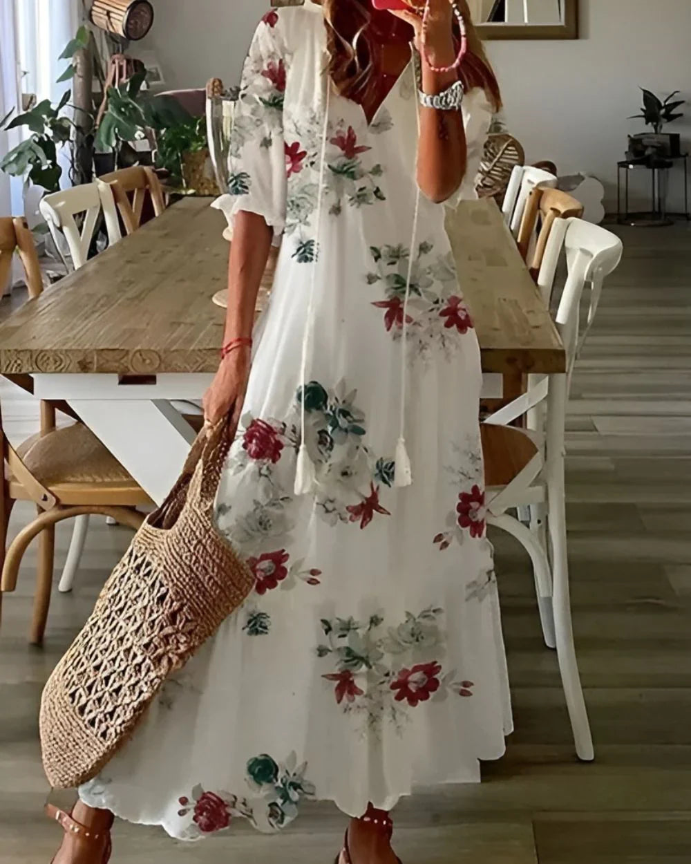 Natasha Printed Maxi Dress