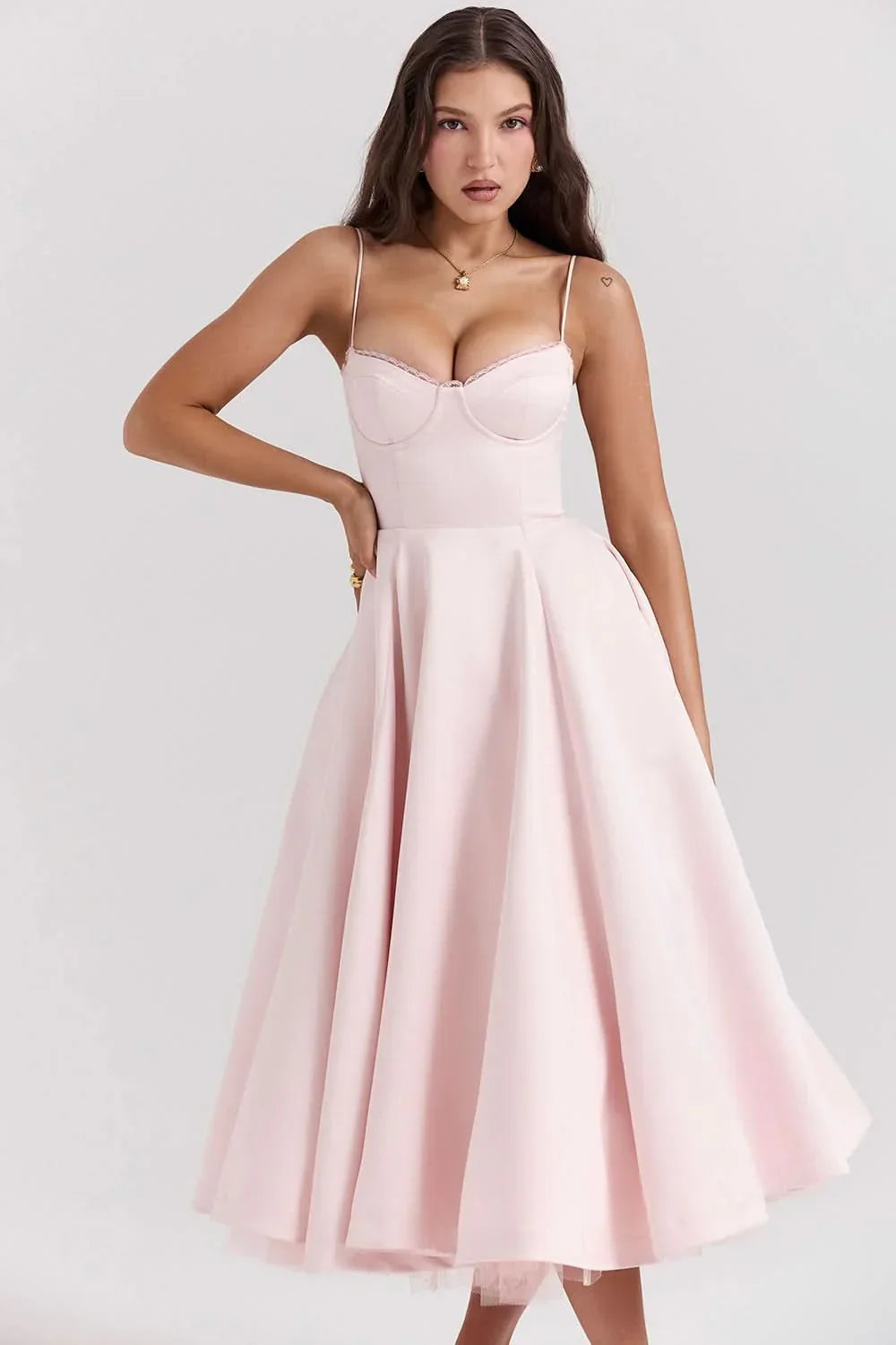Evelyn Corset Midi Dress