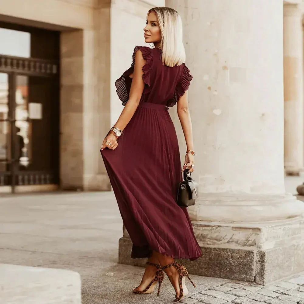 Olivia Ruffle Maxi Dress