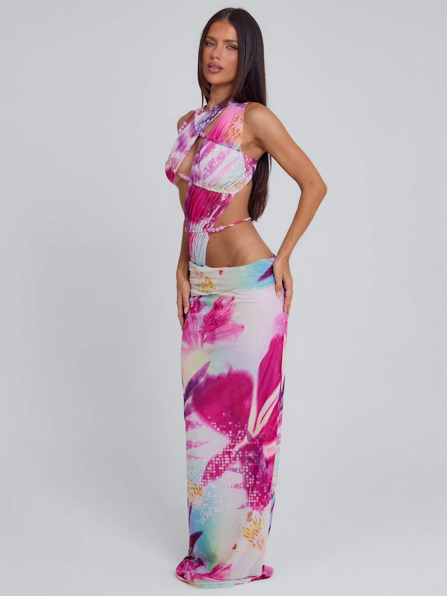 Jeanne Printed Maxi Dress