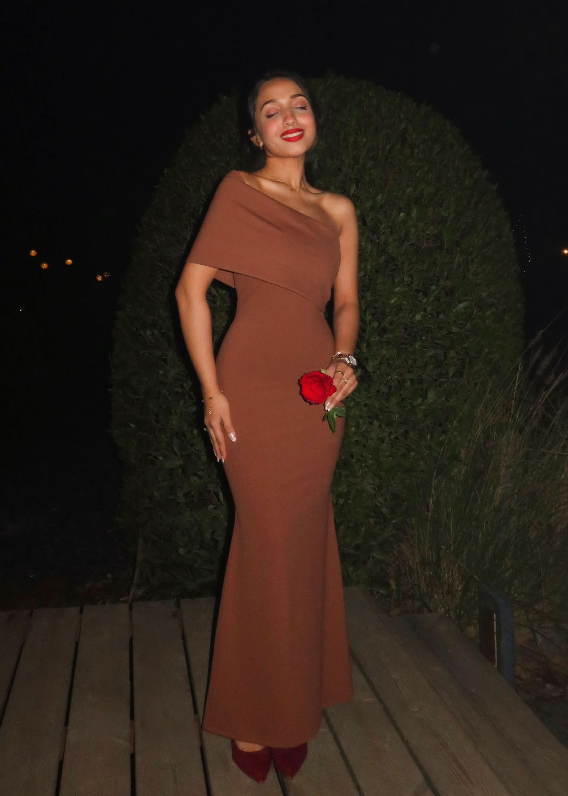 Sienna Fold-Over Maxi Dress