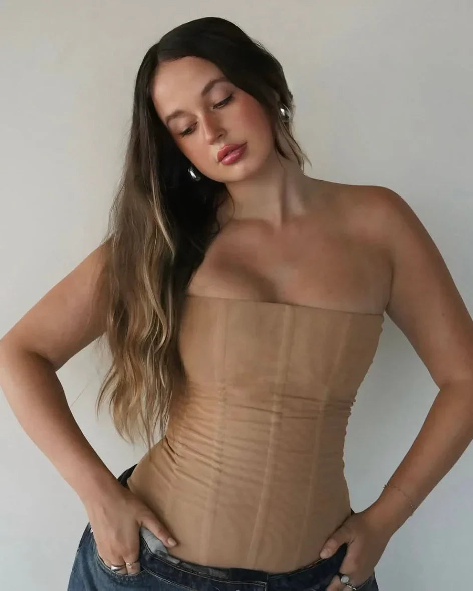 Jolie | Women'S Strapless Corset Summer Top