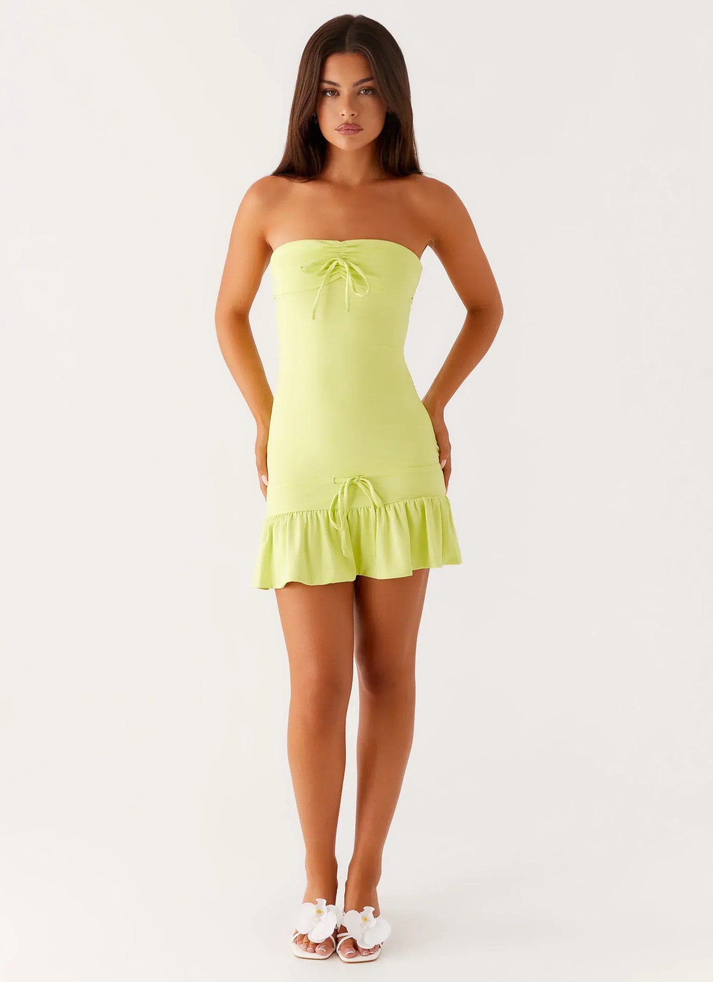 Tabi Mini Dress - Sunny Lime