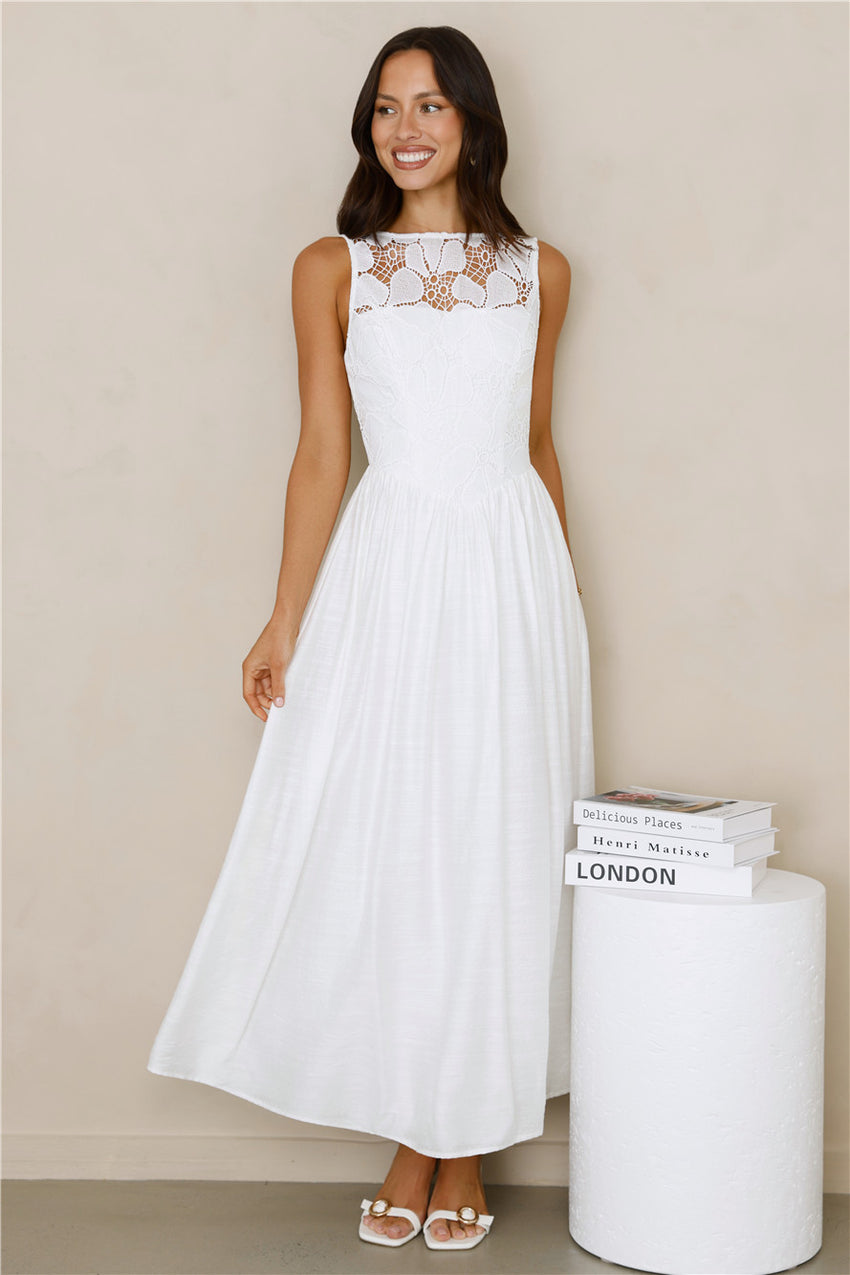 Wanderlight Maxi Dress White