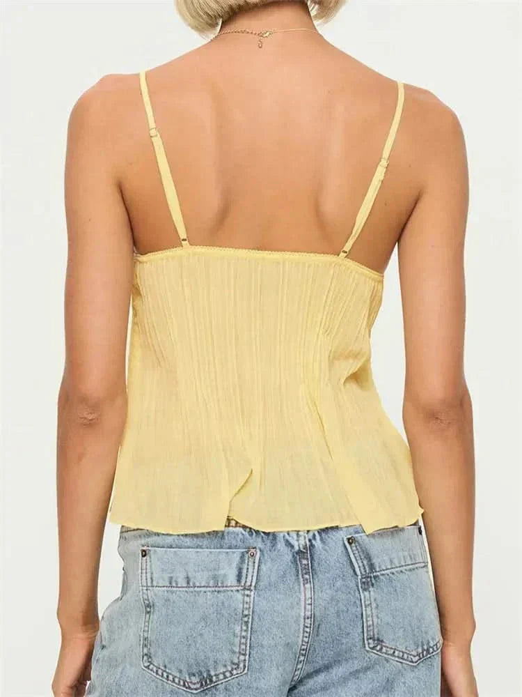 Sage Lace Cami Top