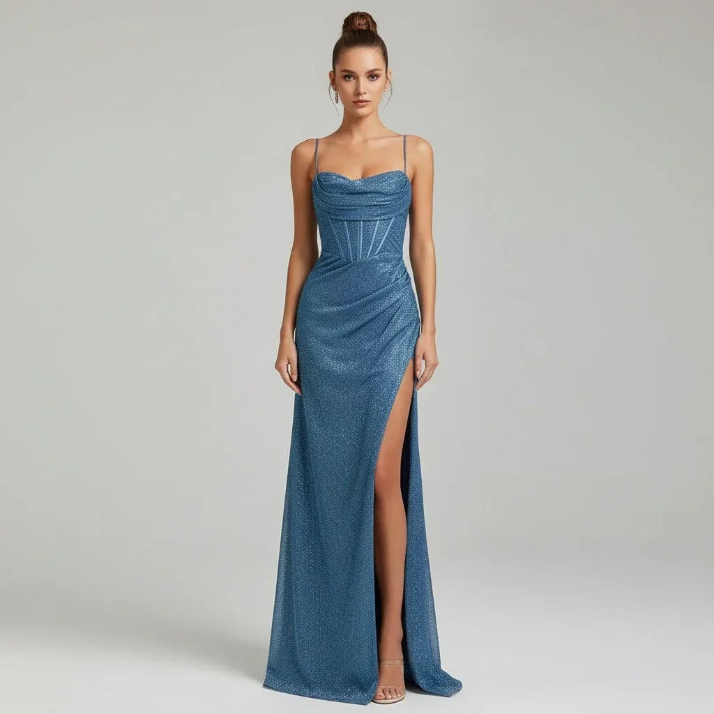 Aria Ruched Maxi Dress