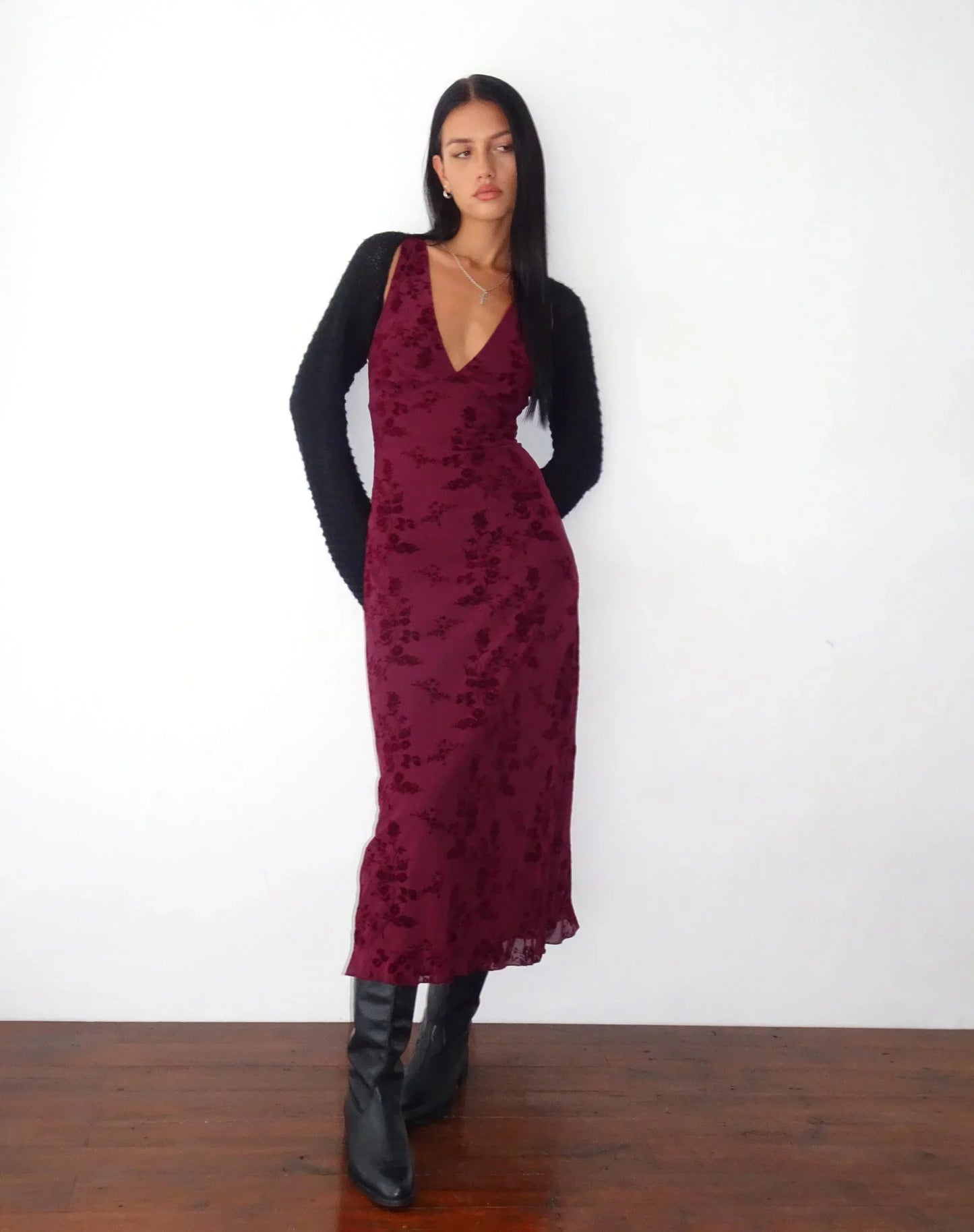 Alessia Velvet Midi Dress