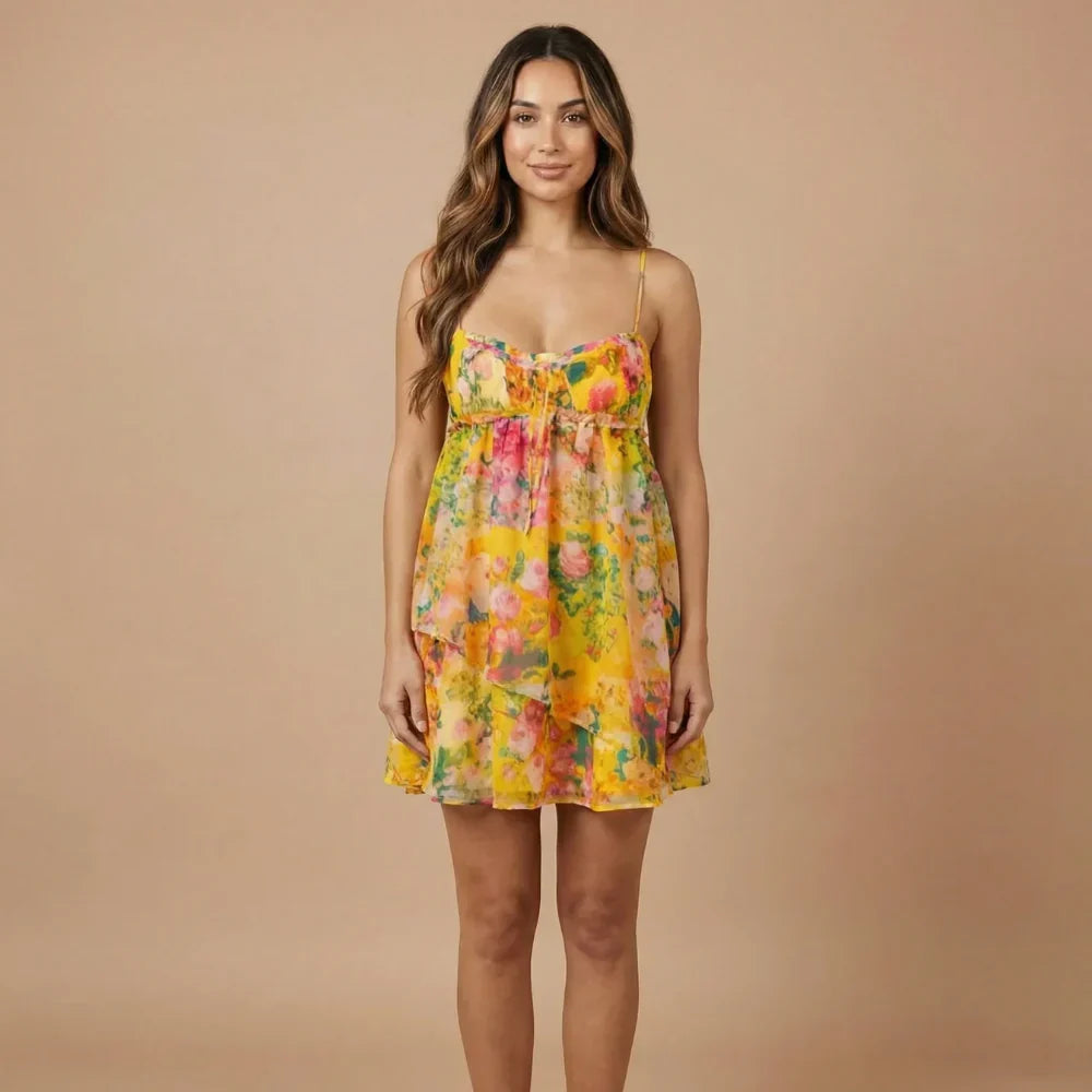 Iris Floral Mini Dress