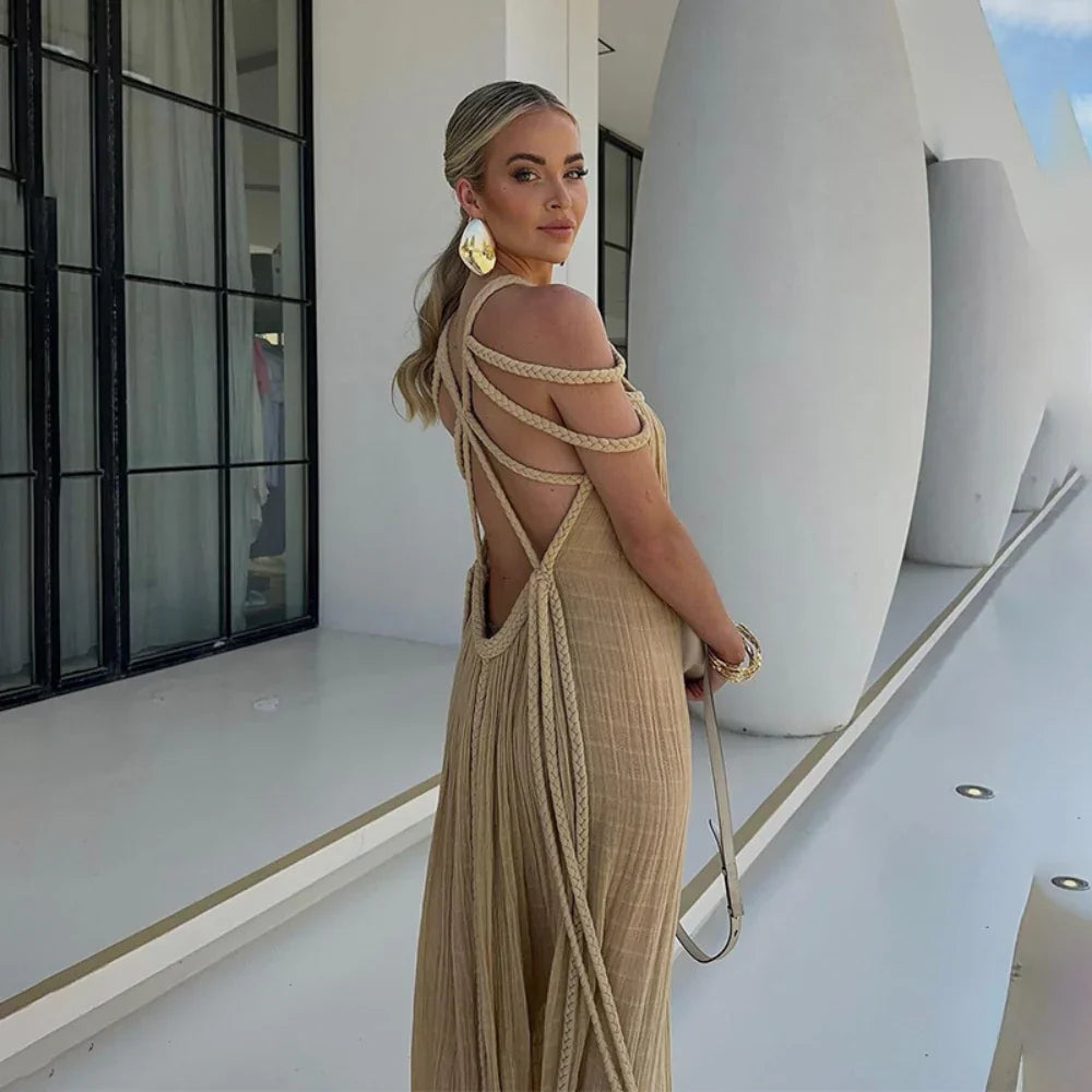 Artemis Braided Maxi Dress