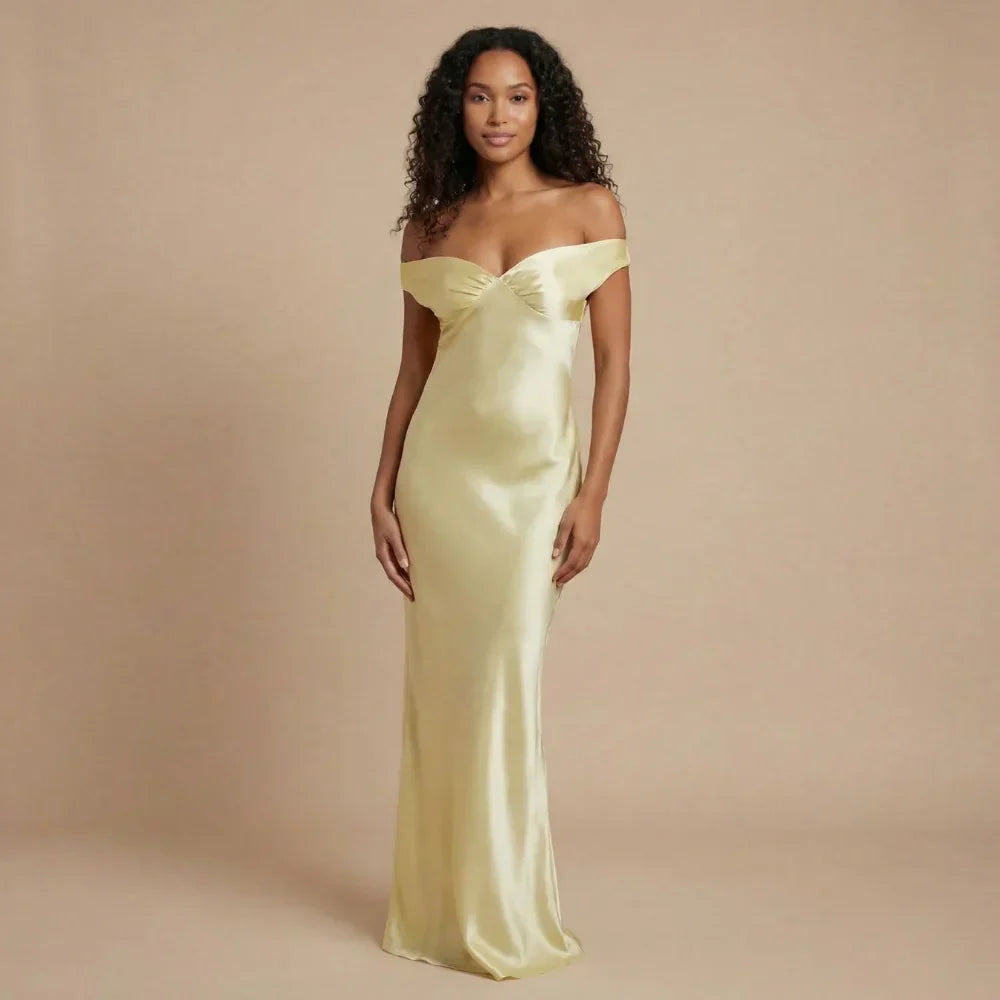 Gabrielle Ruched Maxi Dress