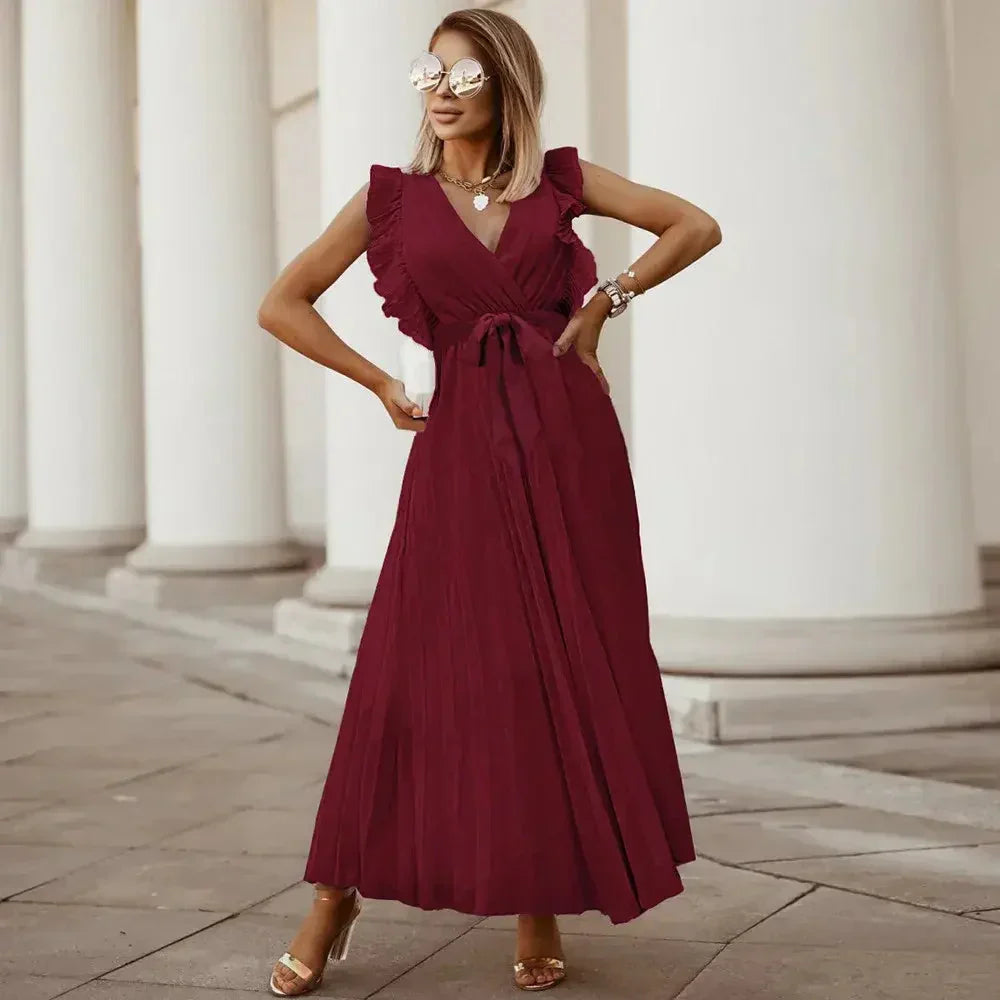 Olivia Ruffle Maxi Dress