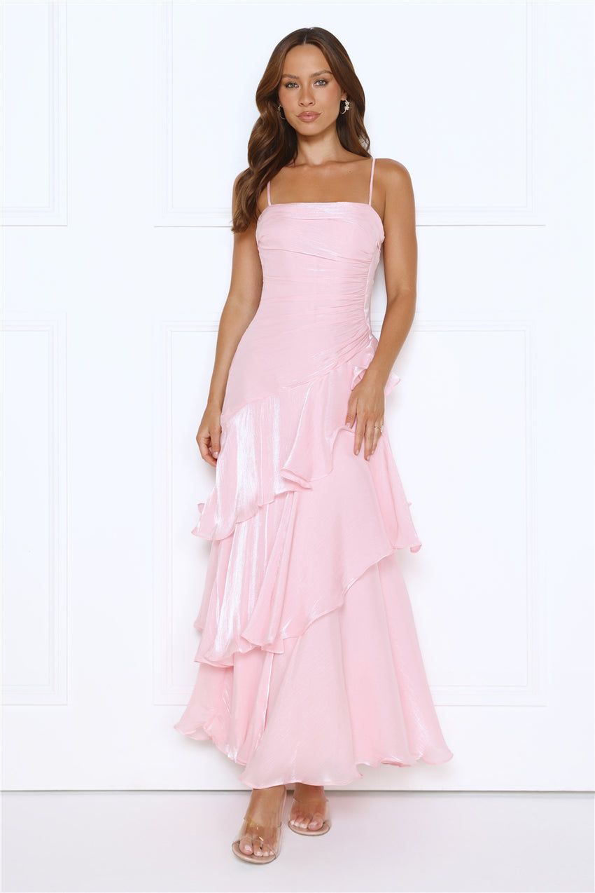 Peachy Glow Maxi Dress Pink