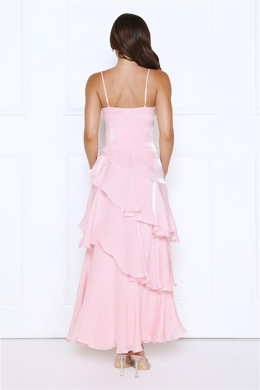 Peachy Glow Maxi Dress Pink