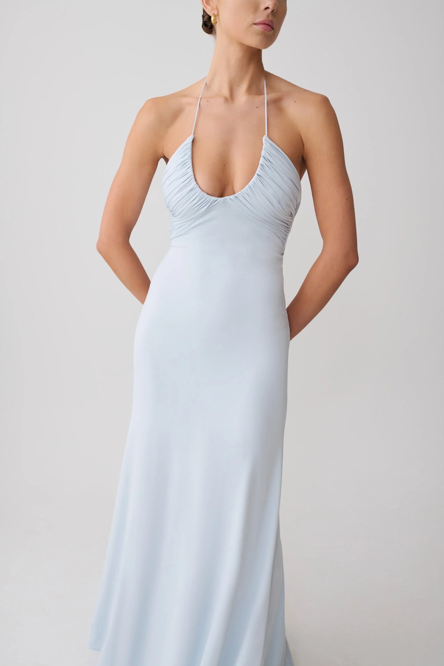 Maely Gathered Maxi Dress