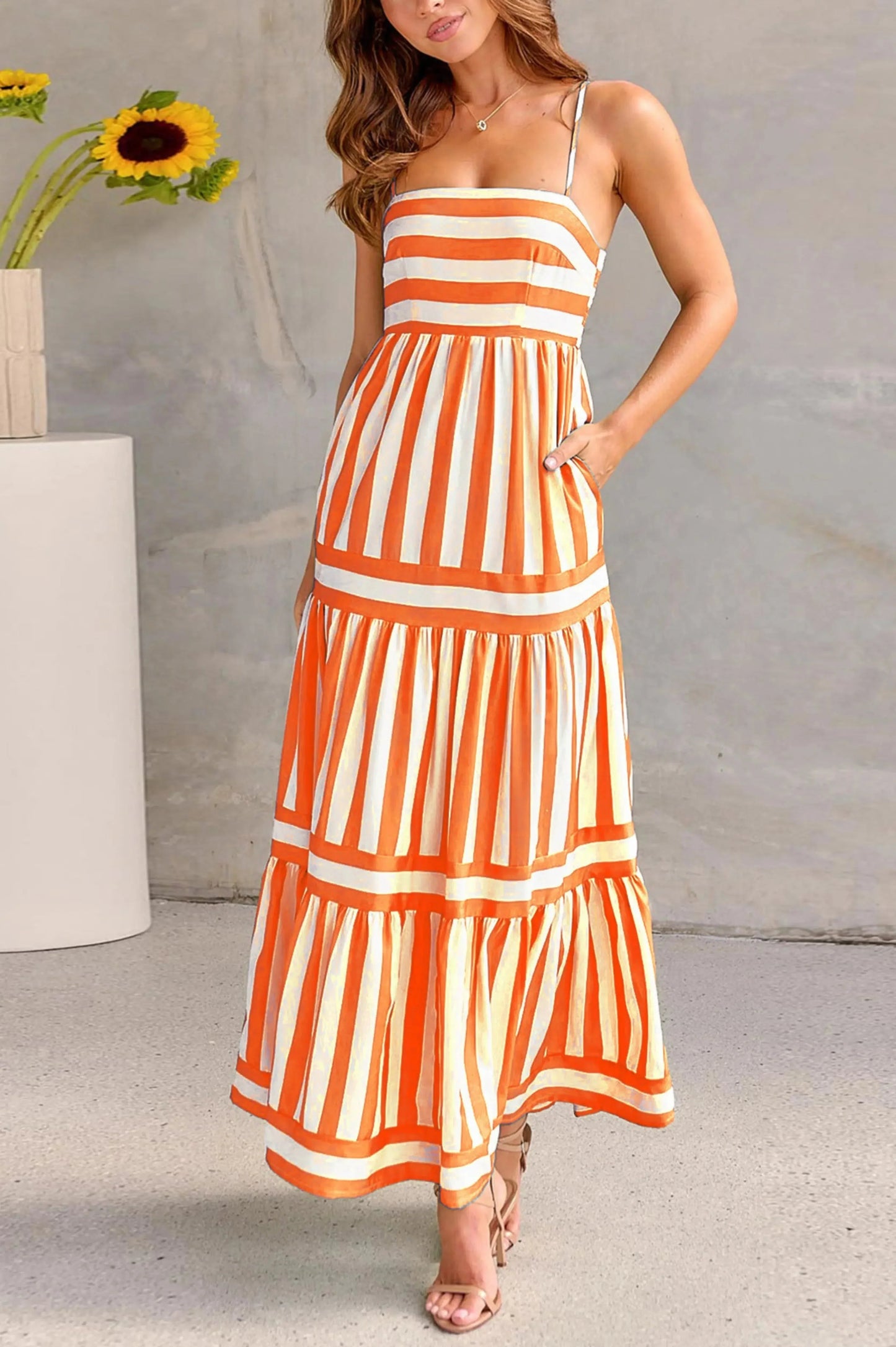 Paloma Striped Maxi Dress