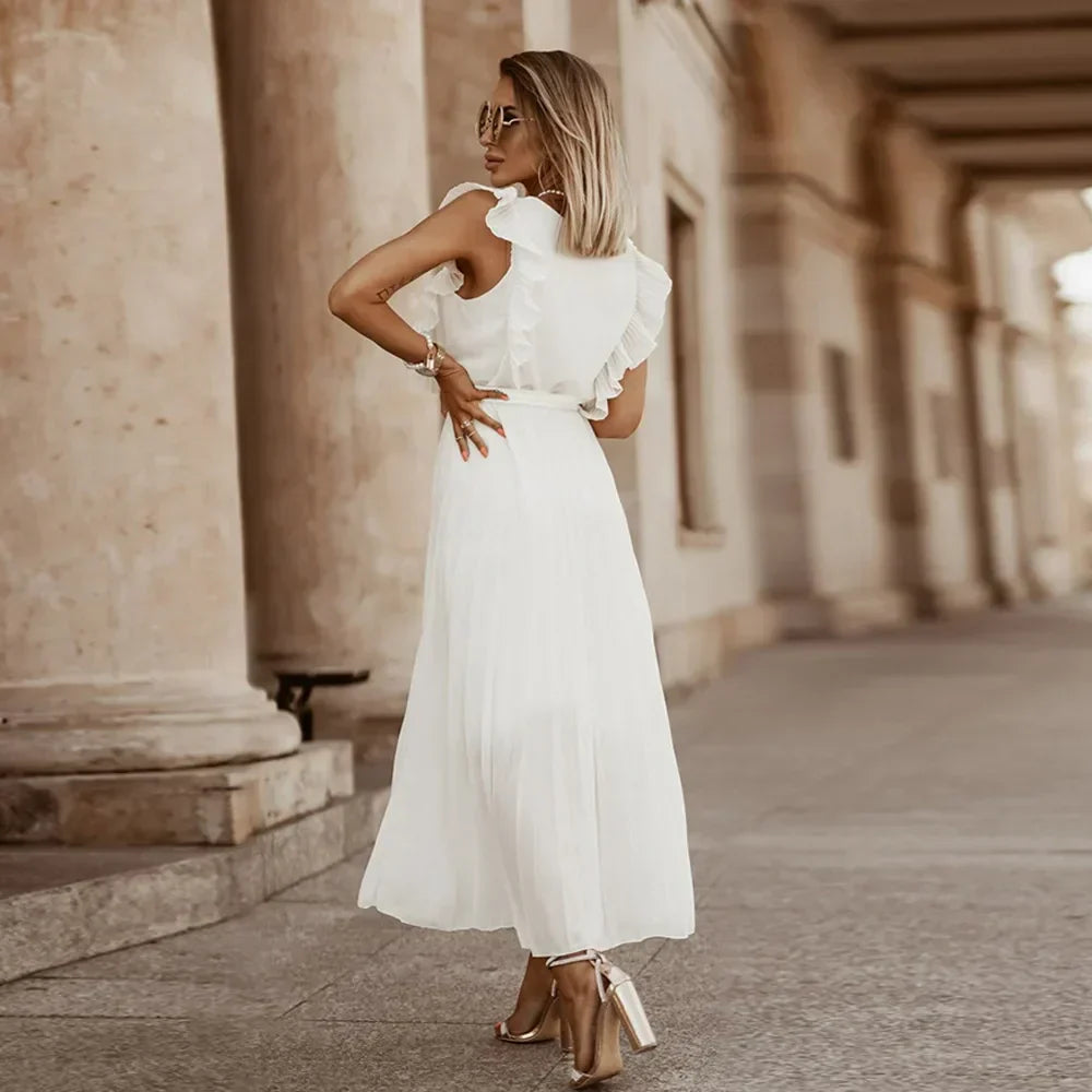Olivia Ruffle Maxi Dress