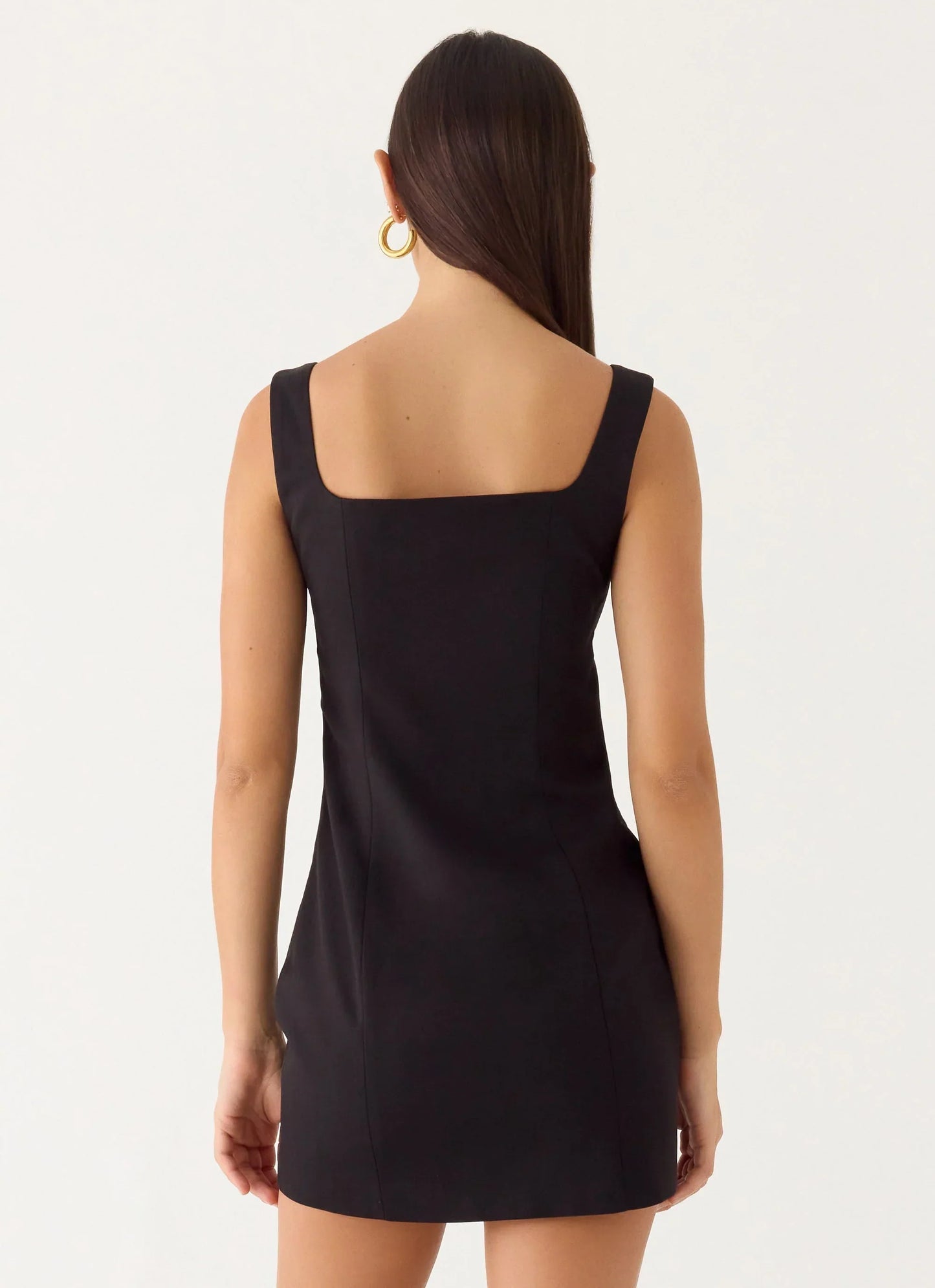 Brief Tension Mini Dress Black