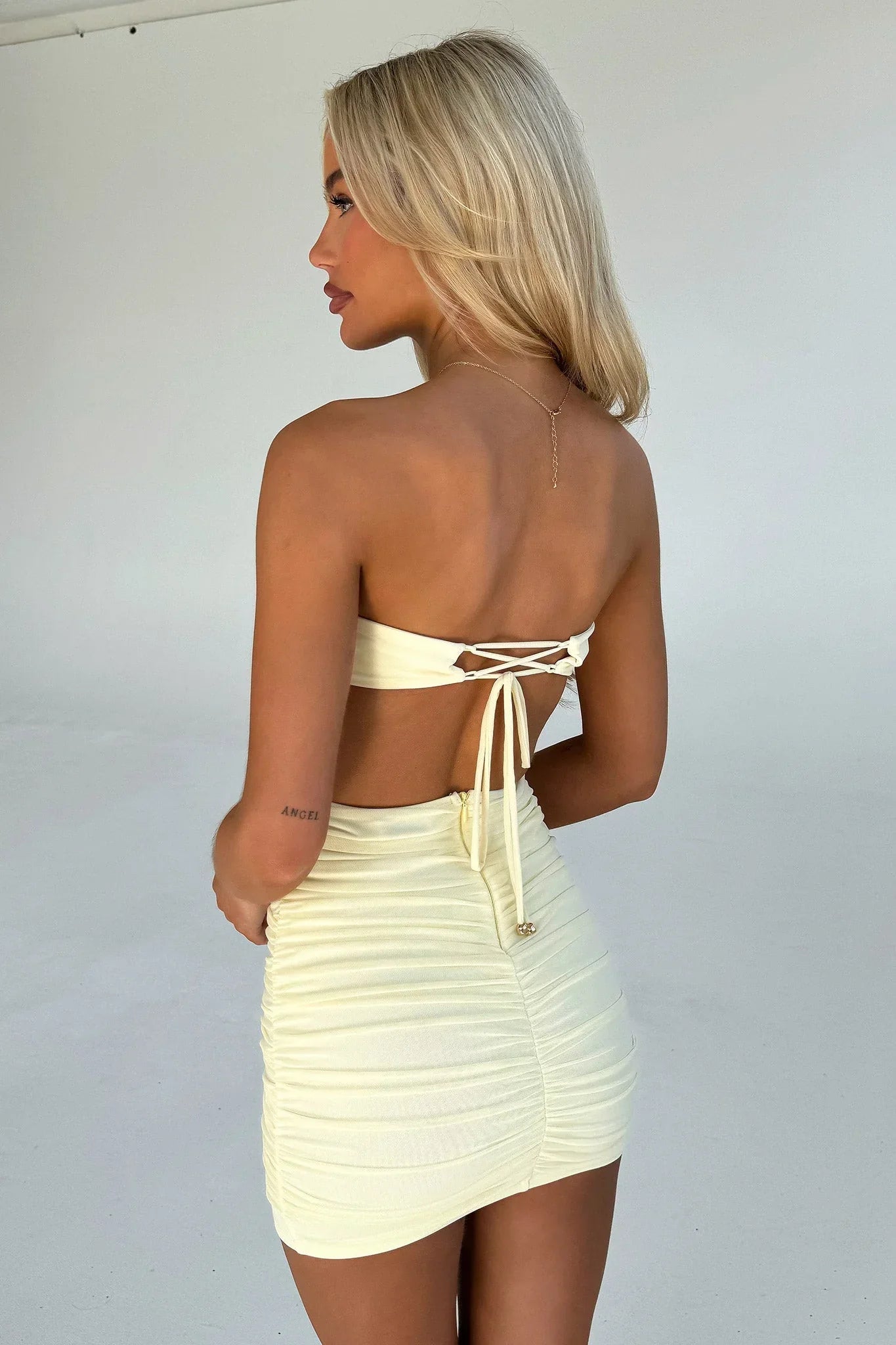 Pheobe Mini Dress Yellow
