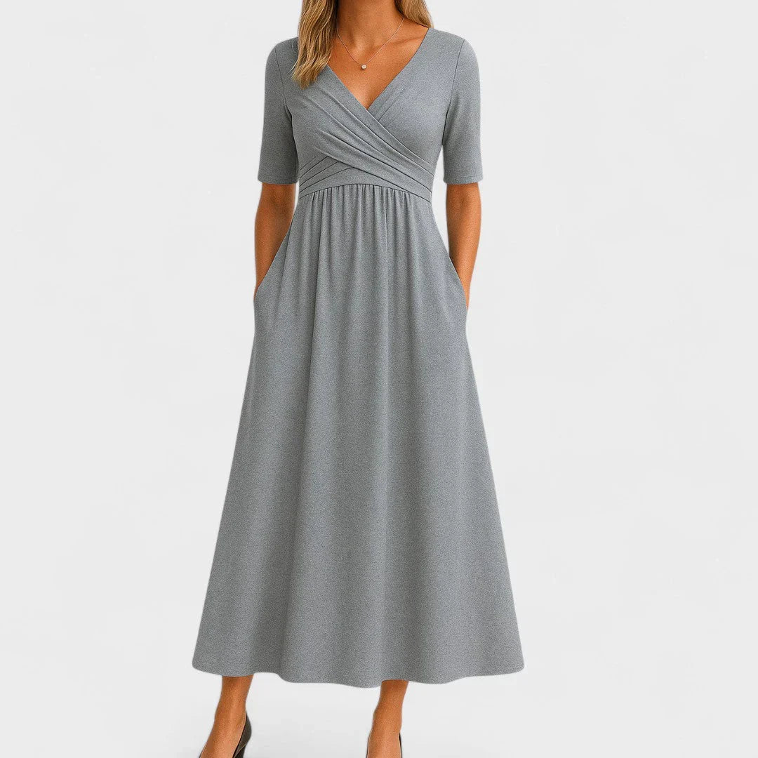 Isabella Wrap Midi Dress