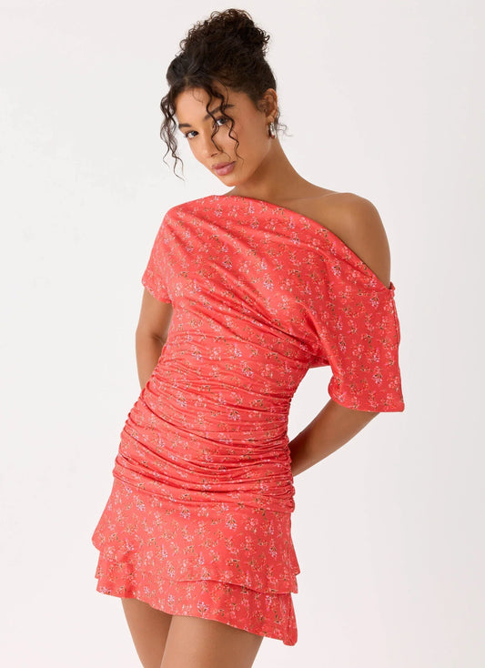 Antonie Mini Dress Red