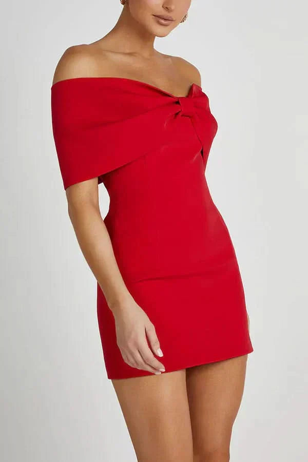 Aria Bow Mini Dress