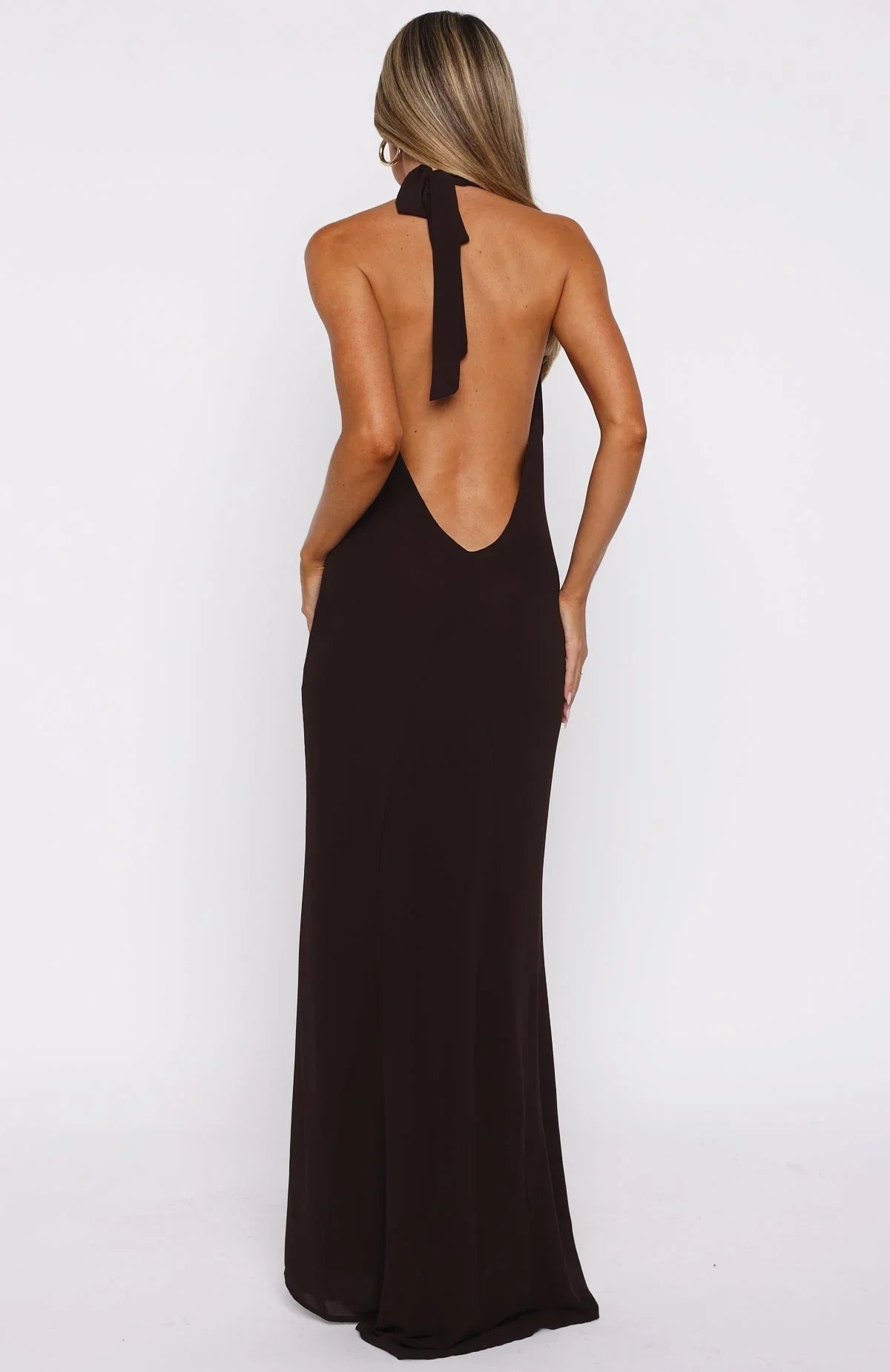 Always In Mode Halter Maxi Dress