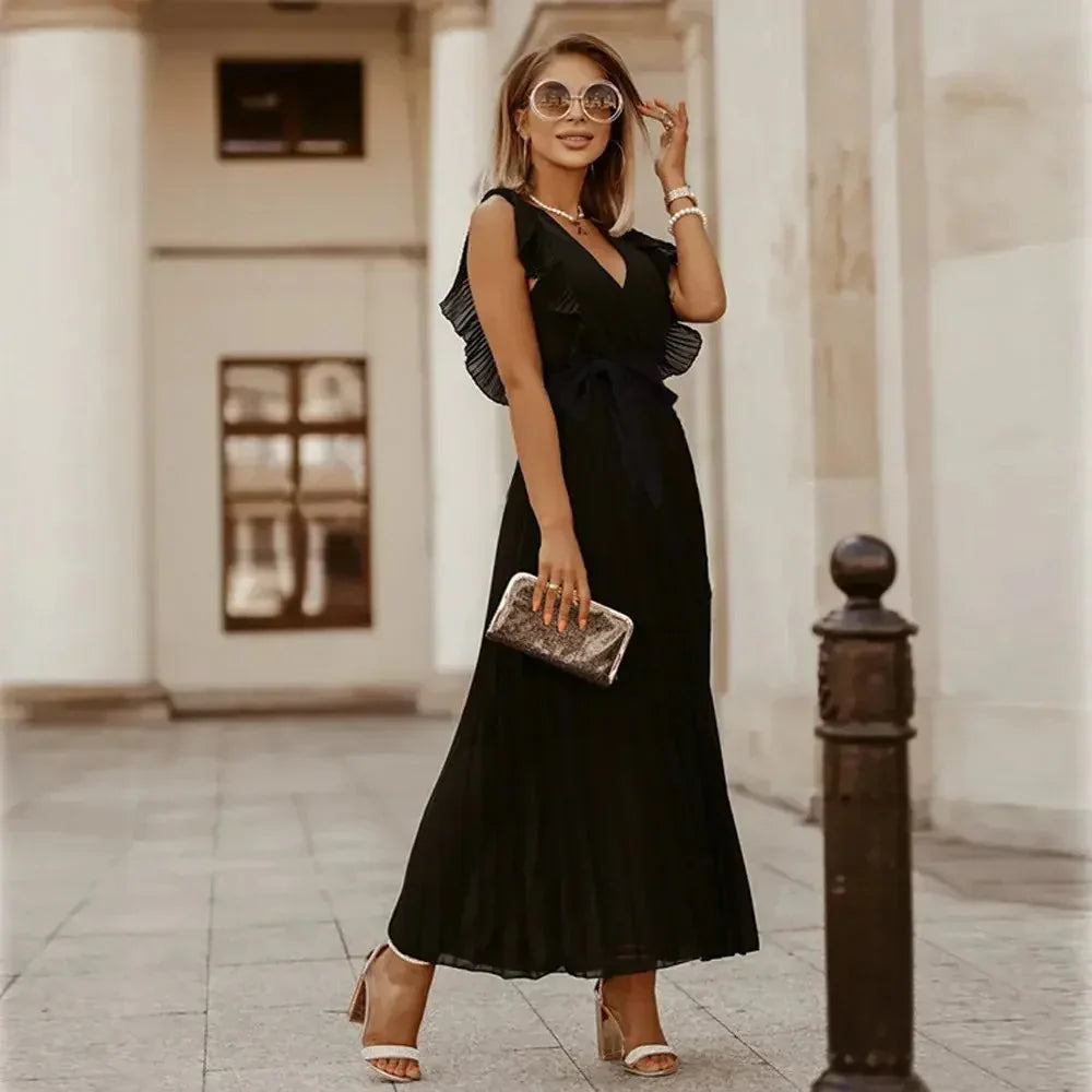 Olivia Ruffle Maxi Dress