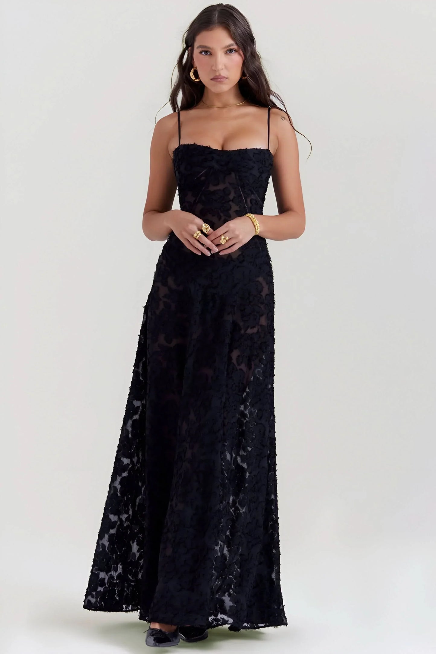 Evangeline Lace Maxi Dress
