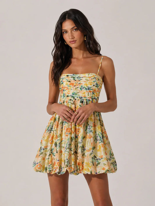 Bubble Floral Mini Dress