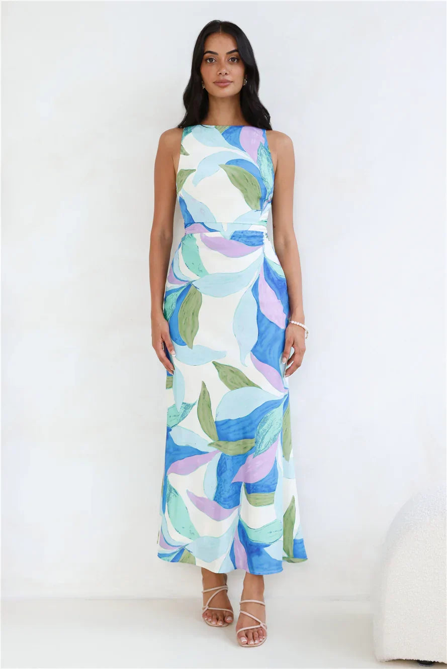 Technicolor Love Maxi Dress Print