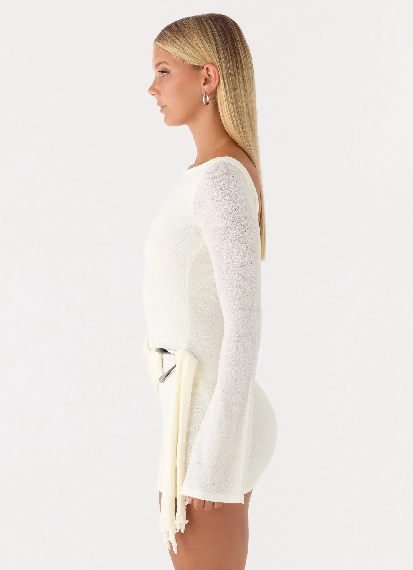 Niella Wrap Mini Dress White