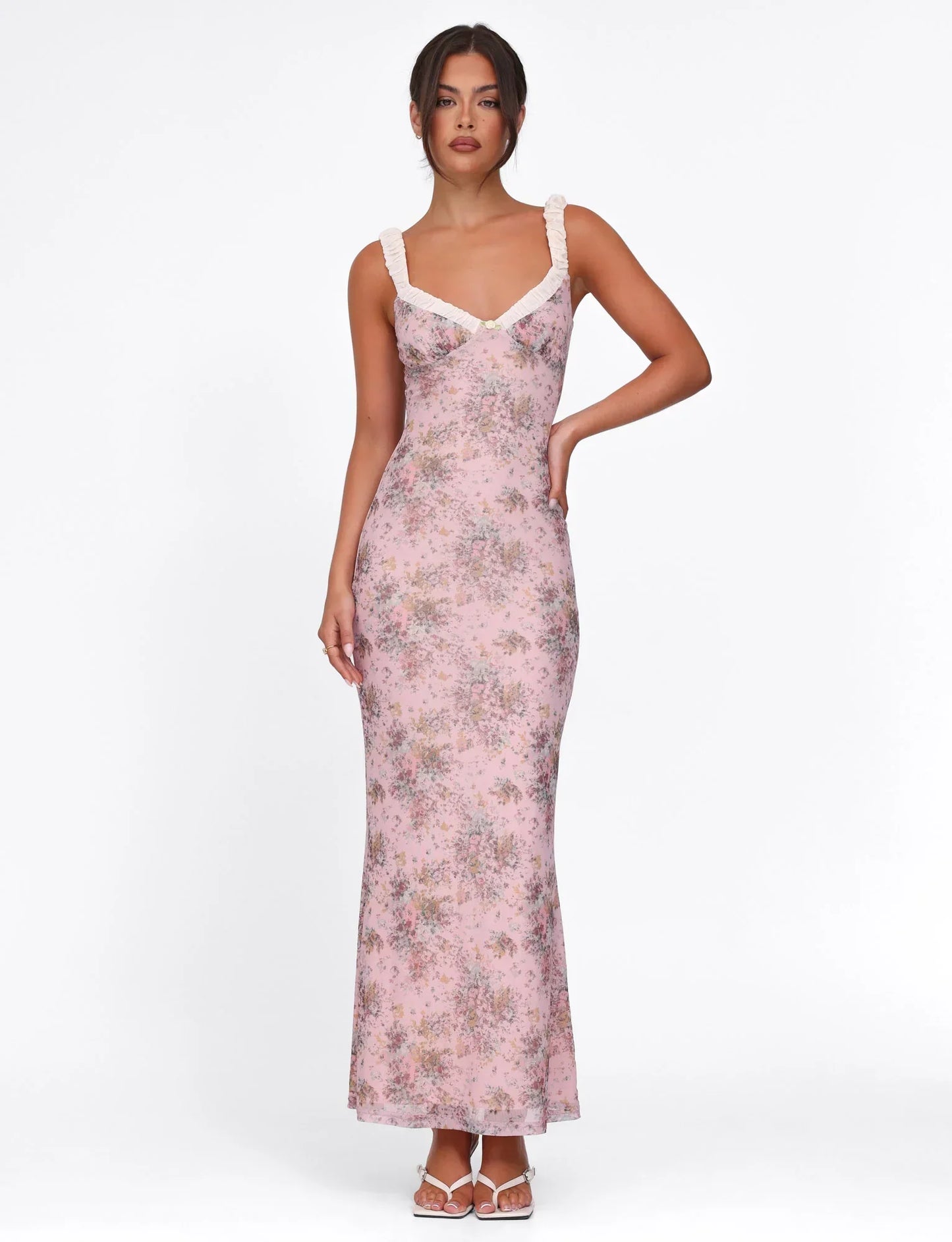 Vienna Ruched Maxi Dress