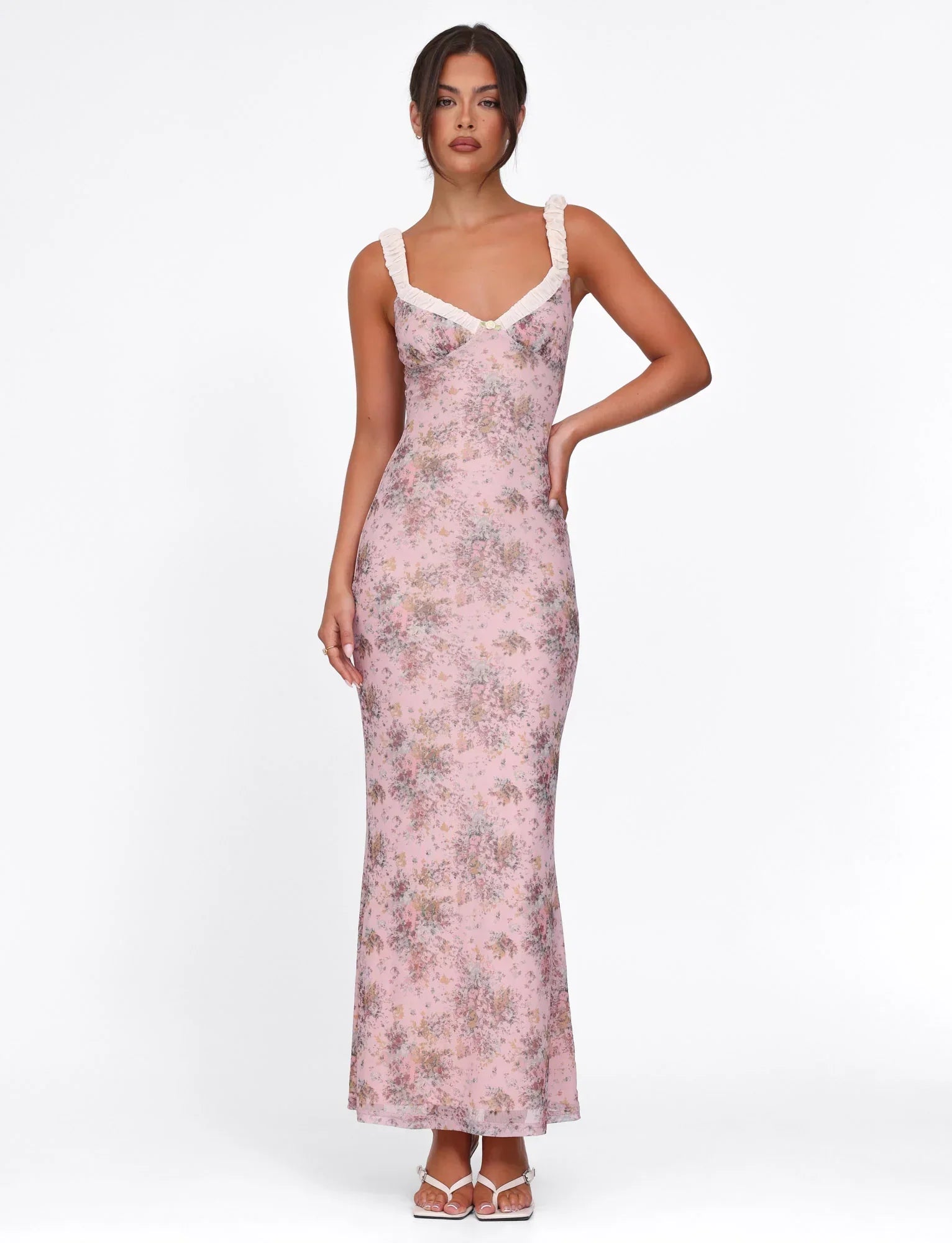Vienna Ruched Maxi Dress